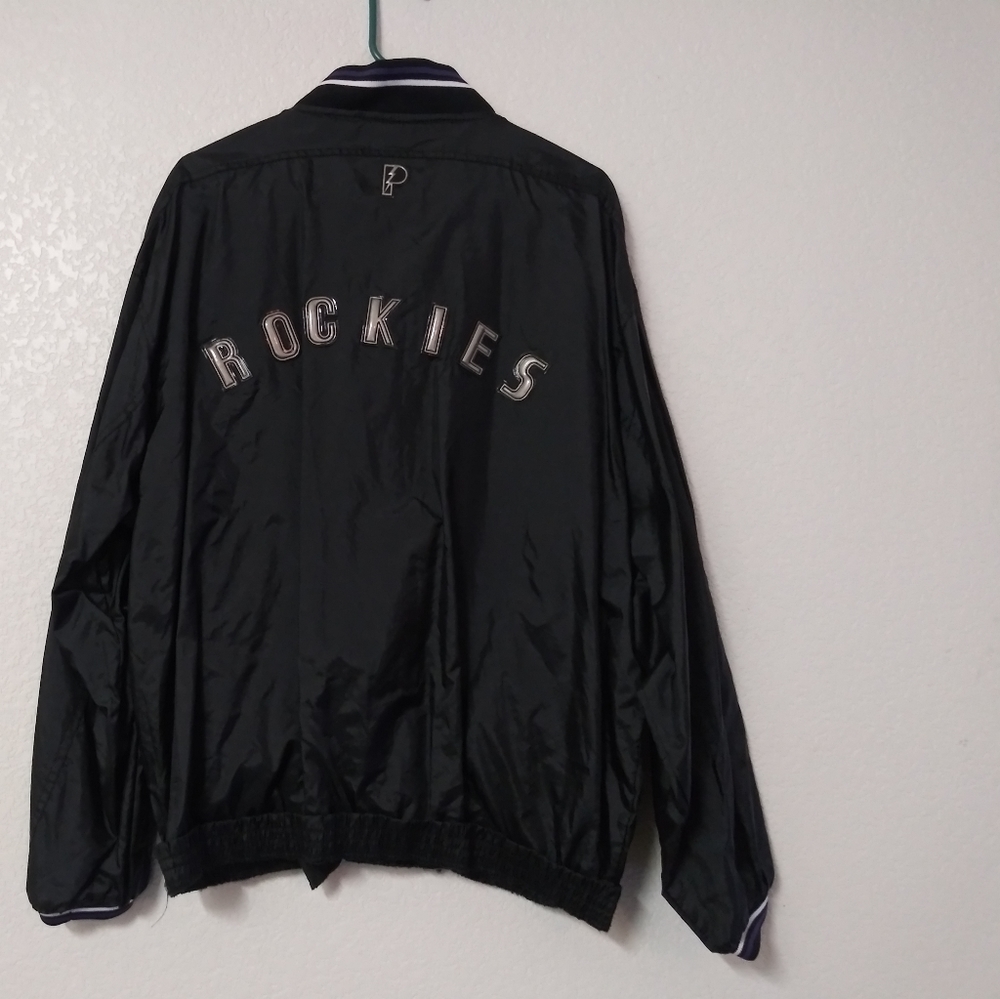 Vintage Colorado Rockies Large Pullover Black Mens
